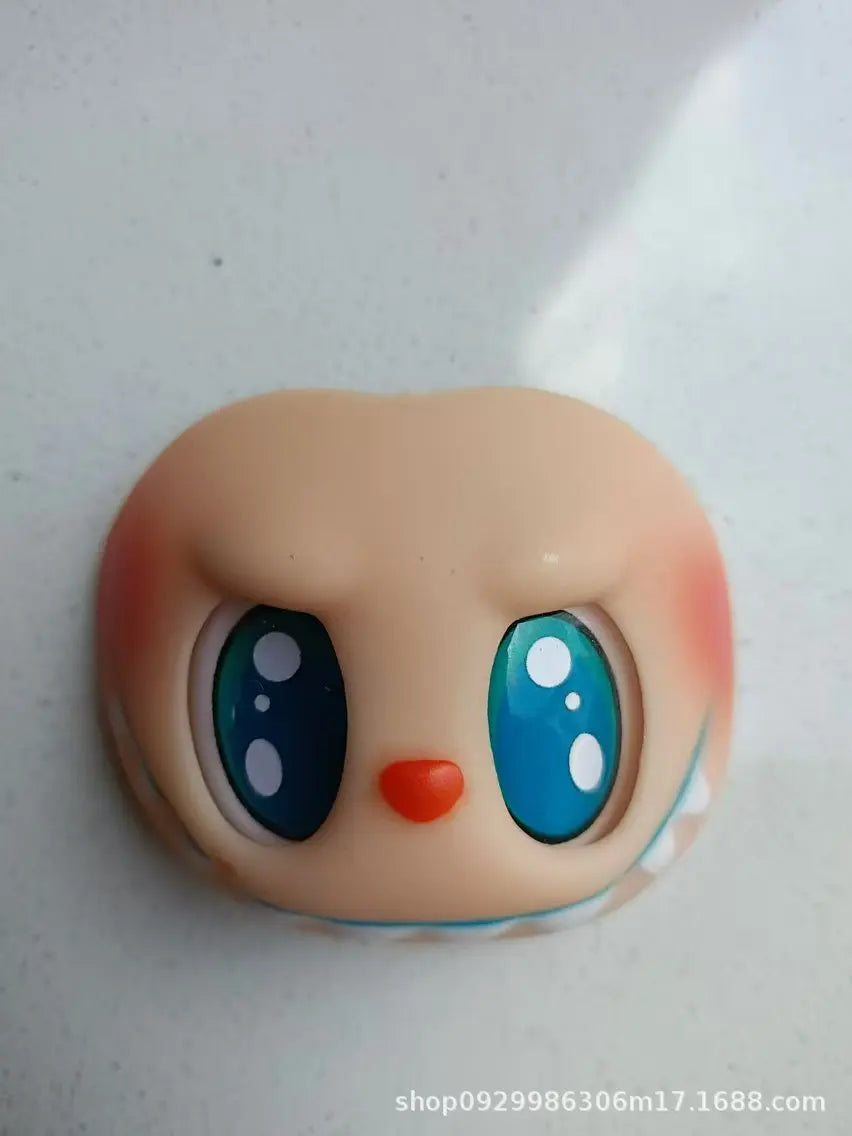 Labubu PVC Vinyl Doll DIY Replacement Parts Set - Hands Feet Face Changing Collectible Doll Accessories for Creative Gifts