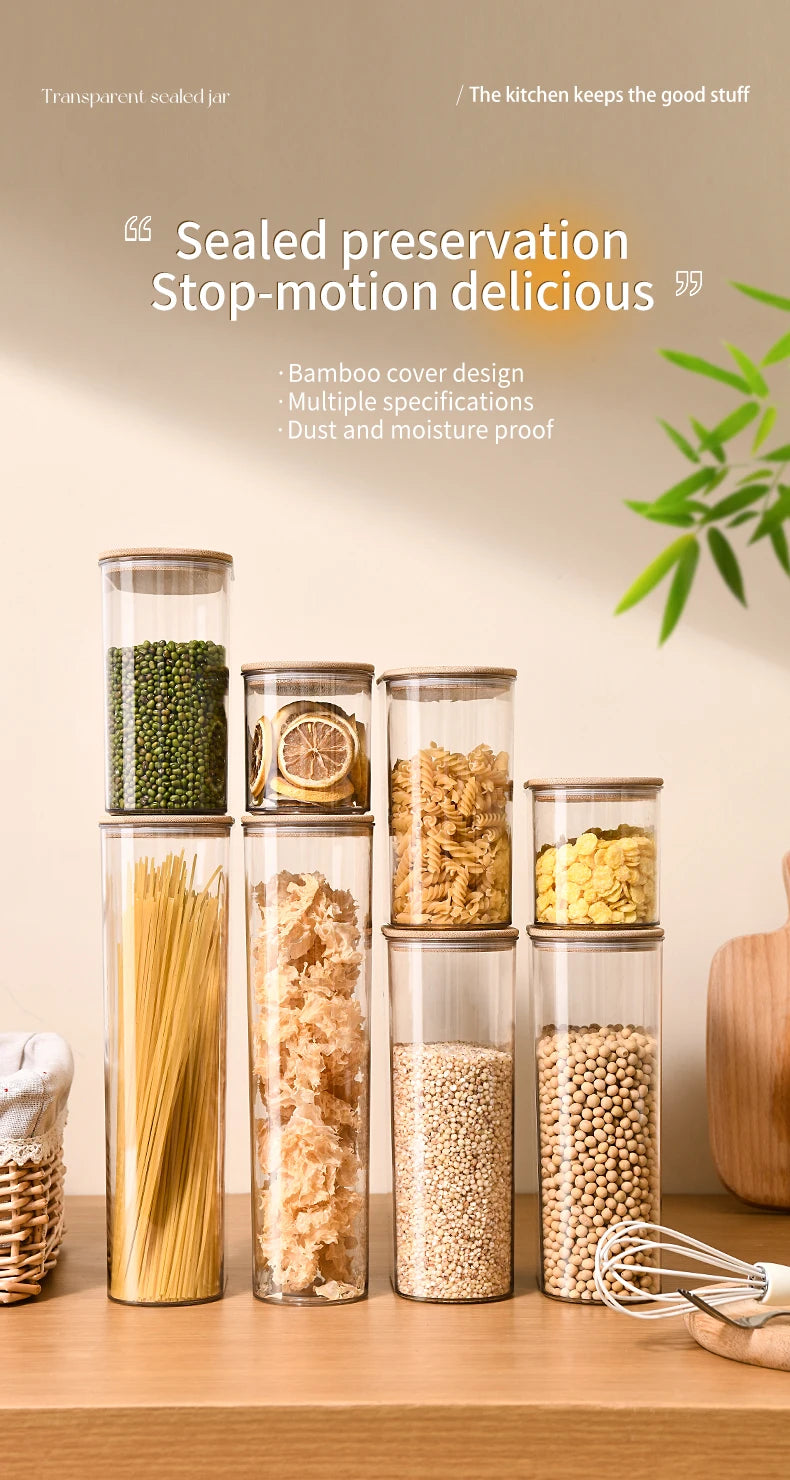 Storage Containers with Lids,Clear Food Jars Fits for Pantry,Coffee Bar,Airtight Canisters for Organizer Pasta,Sugar,Coffee Bean