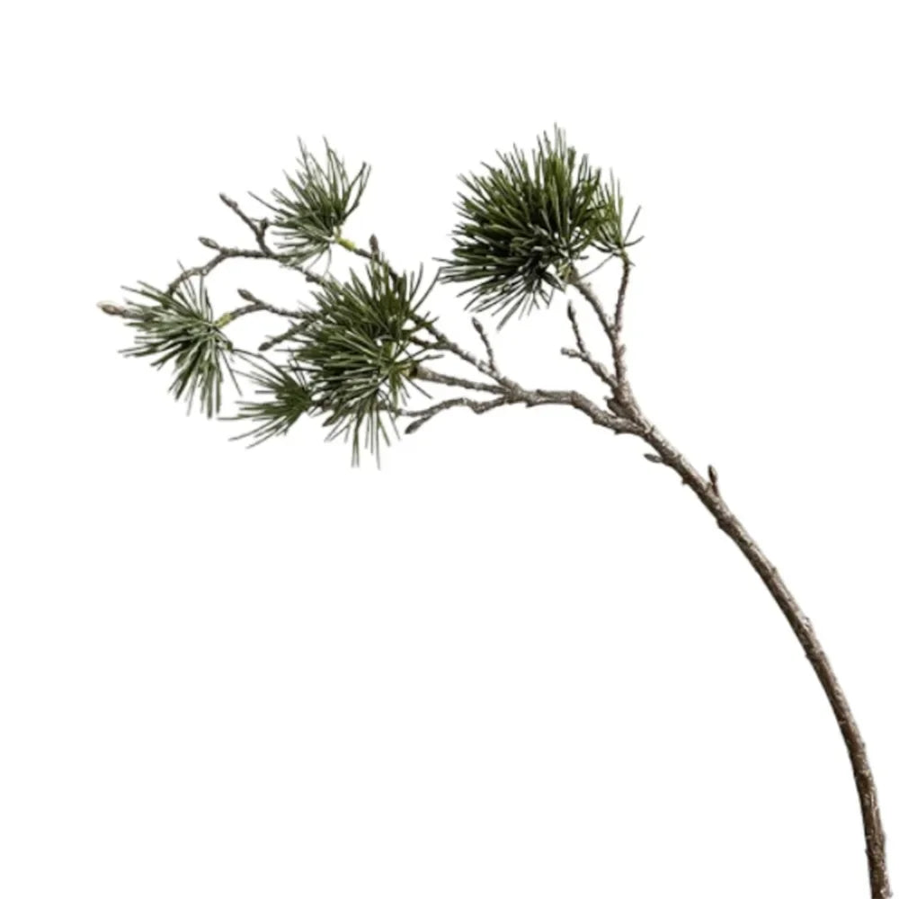 Green Artificial Pine Branch Luxury Realistic Pine Trees Plants Plastic Elegant Fake Plants Holiday Party Wedding