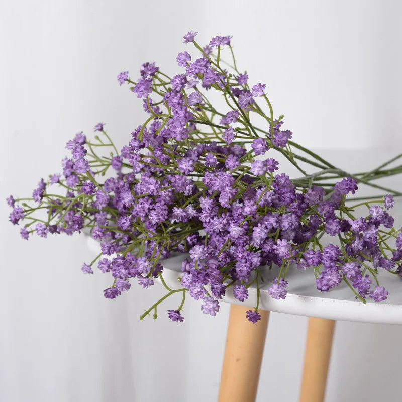 Branch Plastic Artificial Full Sky Stars Flowers Bouquet Multiple Colors 52cm Party Christmas Wedding Home Decorative Fake Plant