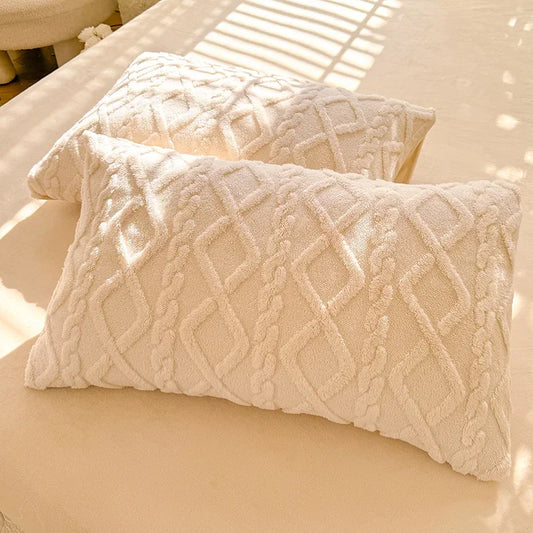 1pcs 2pcs Pillowcase Velvet Pillow Cover 48x74cm Pillowslip Rectangle Cushion Cover Warm Pillow Case Fundas De Almohada