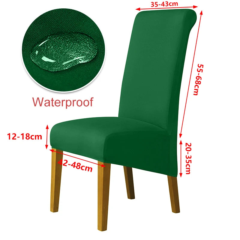 Real Waterproof Fabric Chair Cover Stretch Seat Chair Covers Ventilate Bar Chair Slipcover Universal Size Chair Cover For Room