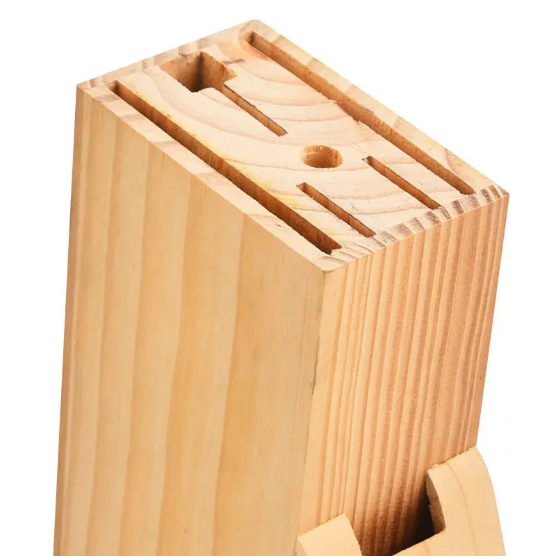 Kitchen multi socket knife holder, wooden Knife stand  household  supplies storage rack kitchen knife floor storage rack