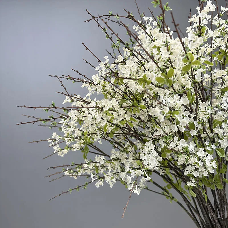 90CM Artificial Green Plant Home Dining Table Decoration Flower Branch Arrangement Accessories Snow Willow Branches