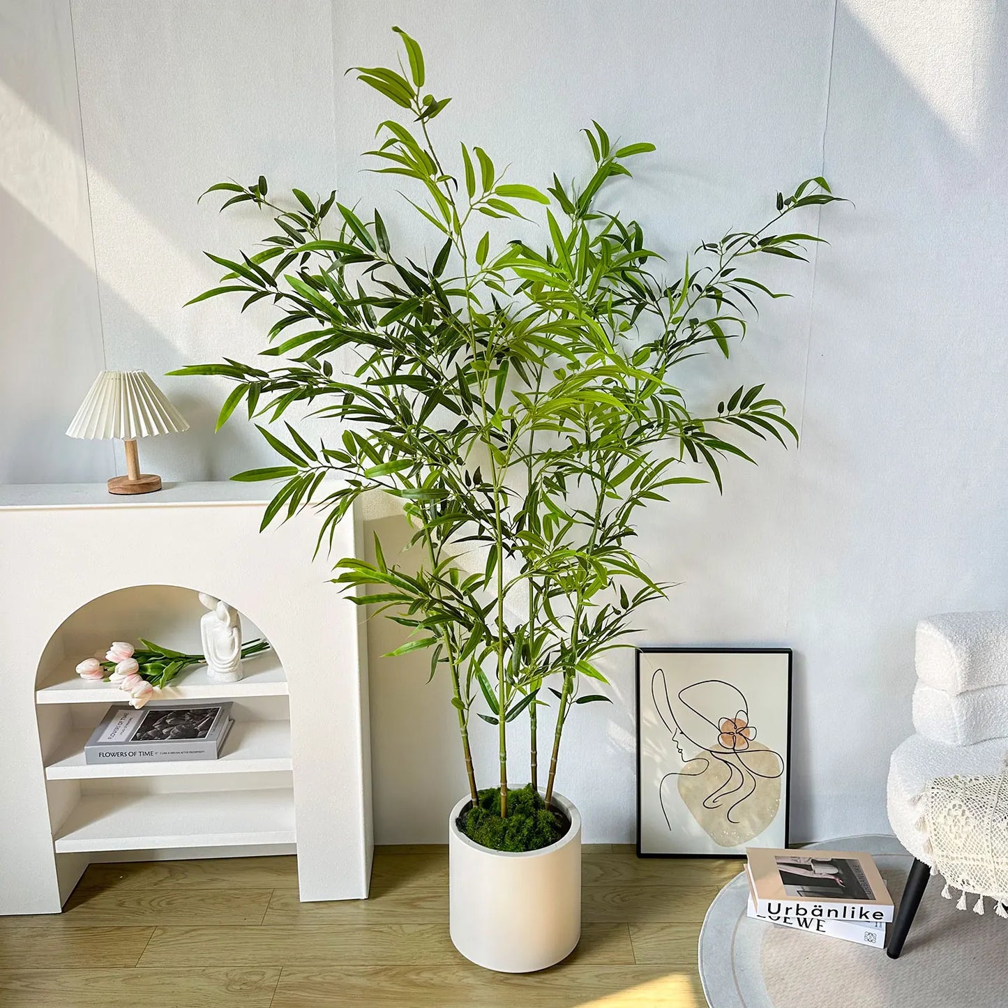 130-210CM Artificial Green Bamboo Branch Fake plant realistic faux plant for Wedding Home Hotel Office Party Decoration ornament