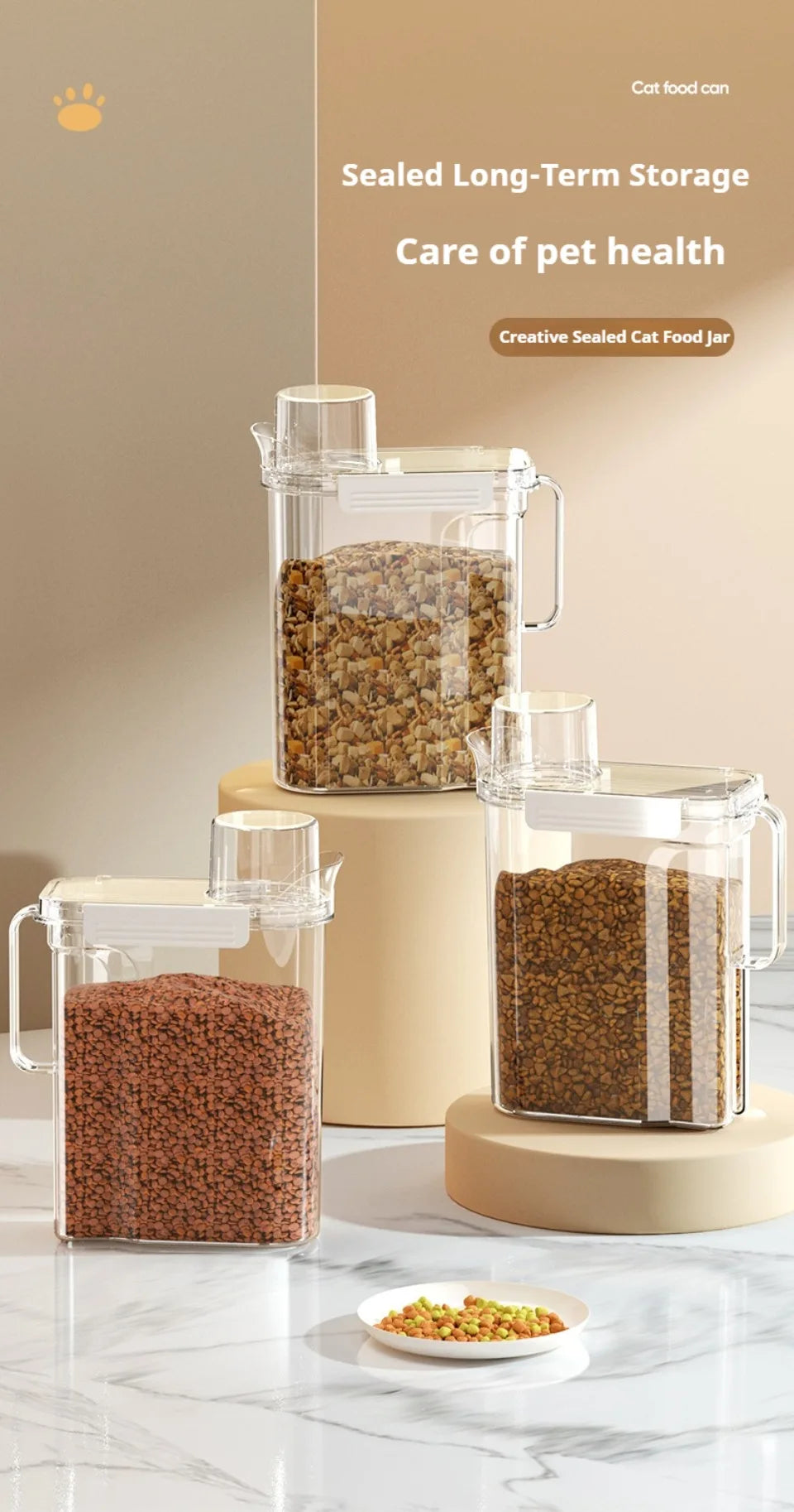 5.5L Transparent Rice Container Sealed Container Plastic Food Storage Containers with Lid Cereal Storage Box Kitchen Acceesories