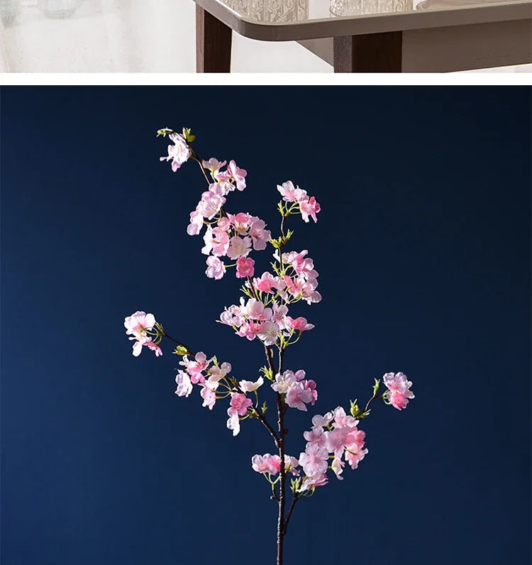 Artificial Cherry Blossom Branches, Silk, Pink, White, Fake Plant, Living Room, Home, Wedding Arch, DIY Decorative Floral, 109cm