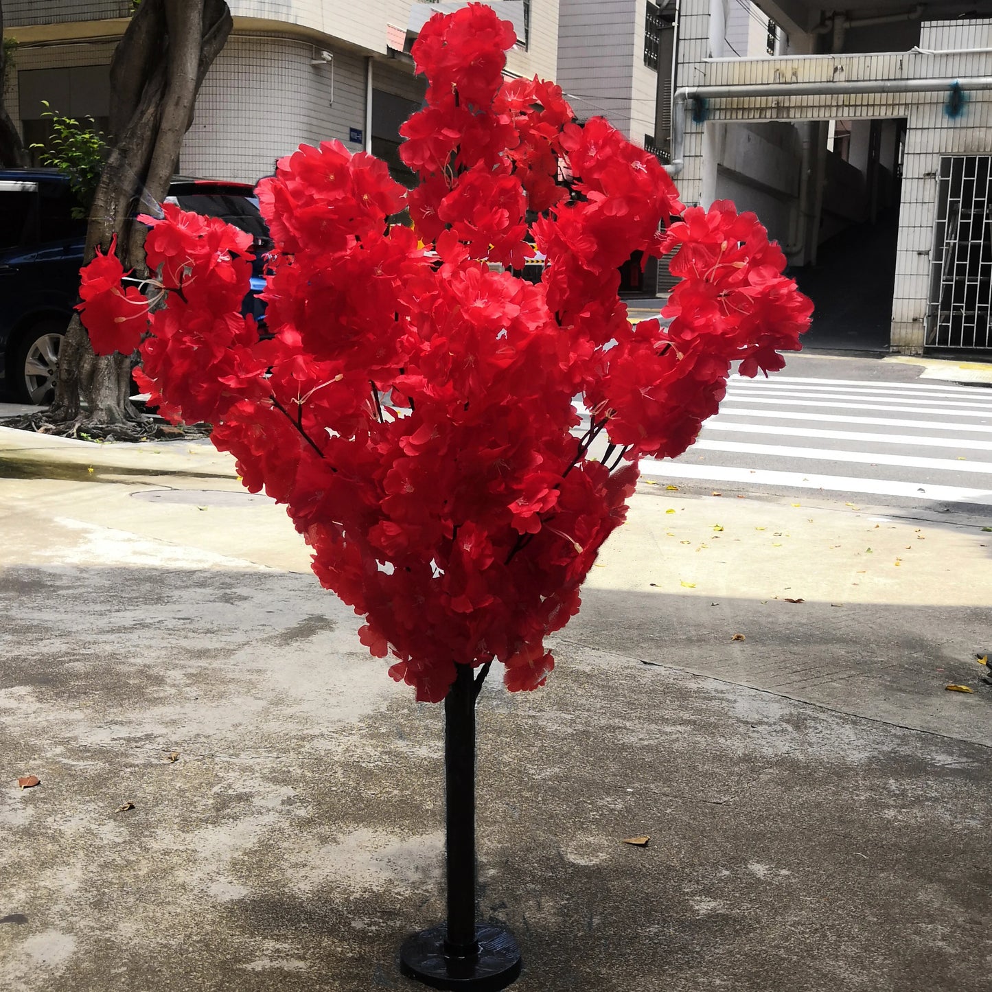 Artificial Cherry Tree Fake Plants Fake Tree Tabletop Living Room Pathway Guide DIY Party Wedding Decor Backdrop Home Decor