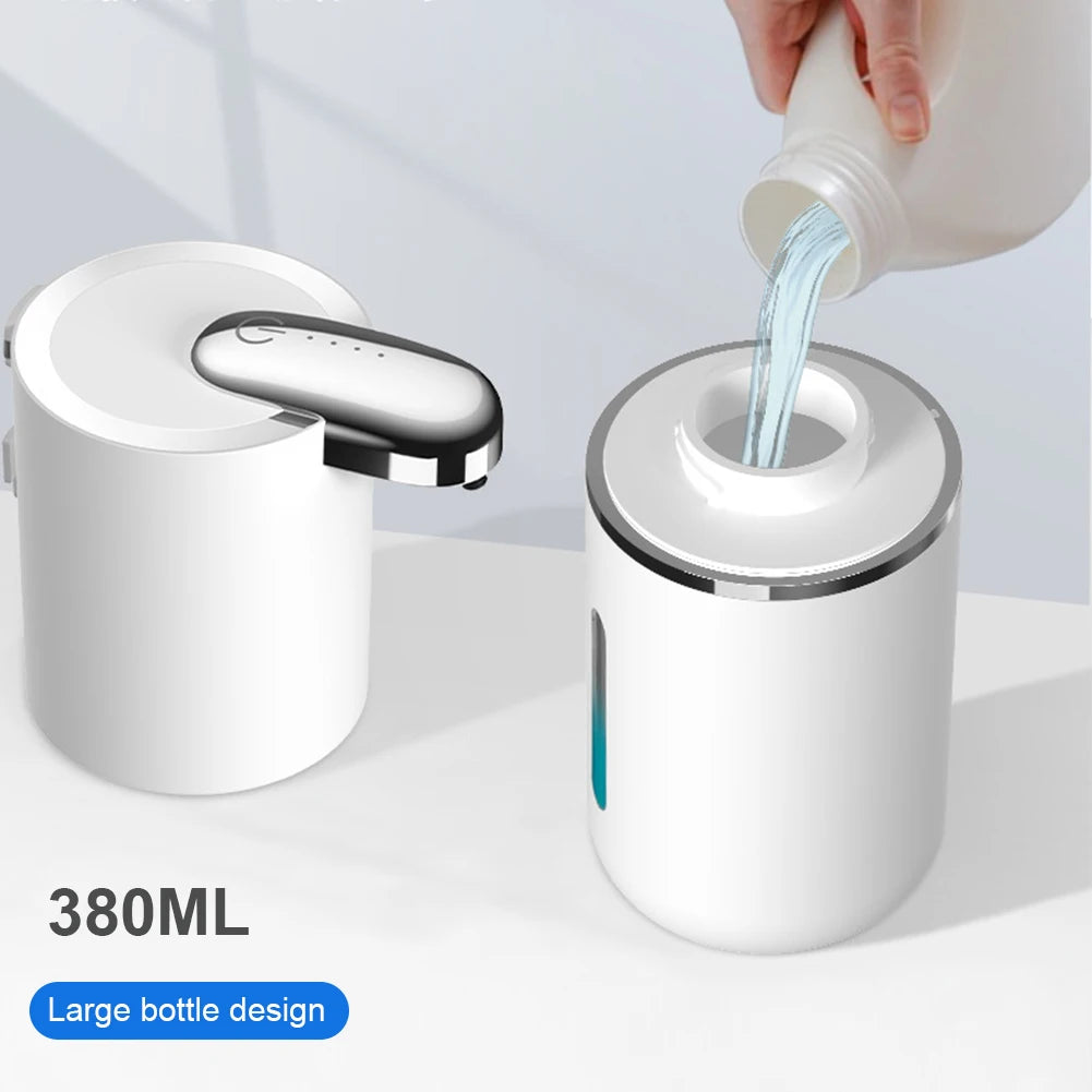 380ml Automatic Touchless Soap Dispenser with USB Charging and Infrared Sensor for Home Bathroom and Kitchen Use