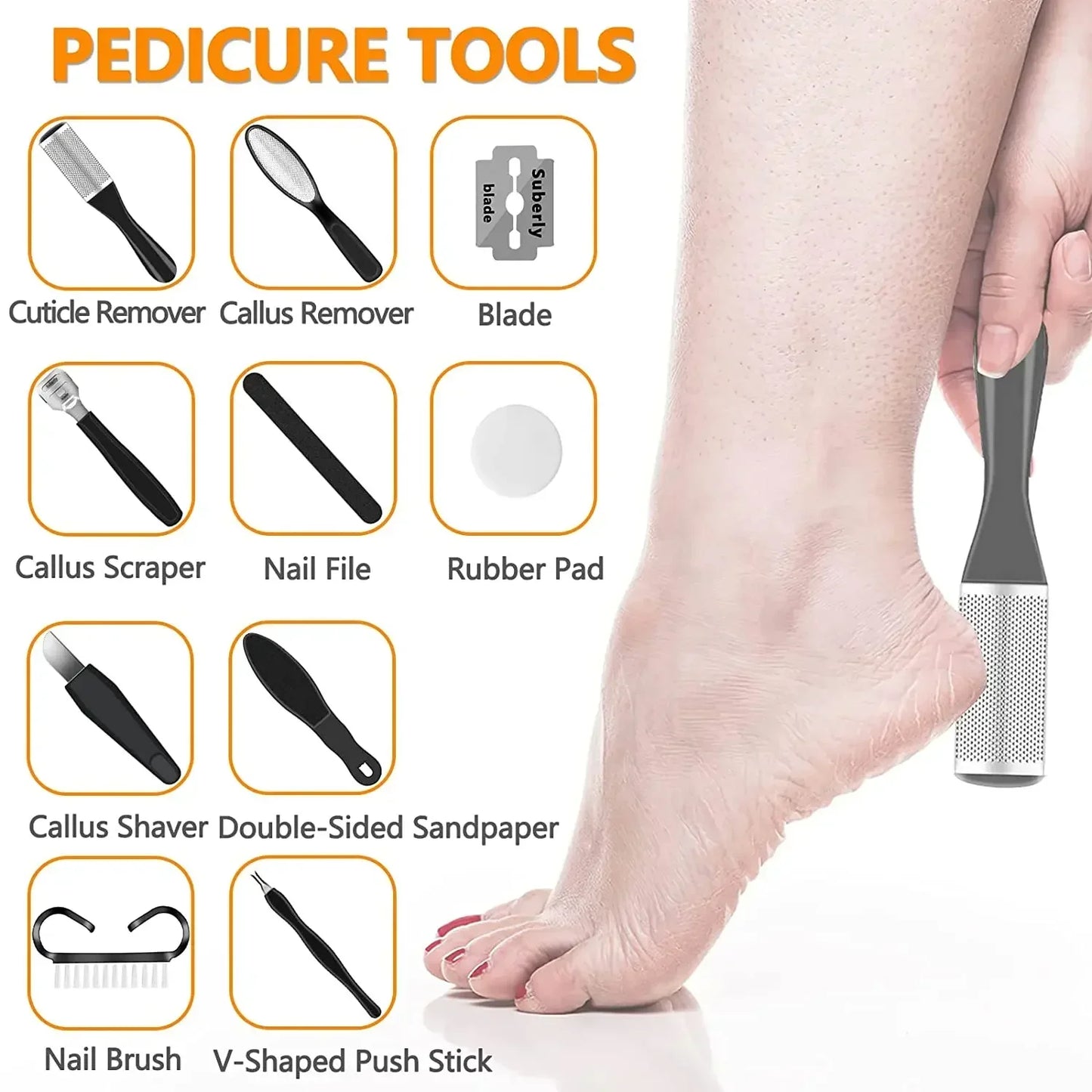 Electric Foot File Callus Remover Machine Rechargeable Foot Grinder Pedicure Machine Pedicure Device Foot Care Tools Feet