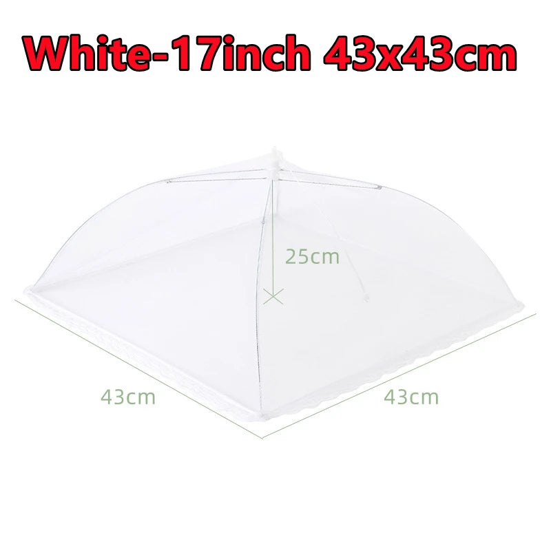 Newest Food Covers Mesh Foldable Kitchen Anti Fly Mosquito Tent Dome Net Umbrella Picnic Protect Dish Cover Kitchen Accessories