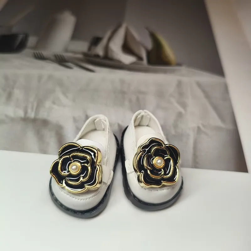 Labubu 17cm Knitted Set - Cute Crossbody Bag And Customized Leather Shoes with False Eyelashes Fashion Doll Accessories for Kids