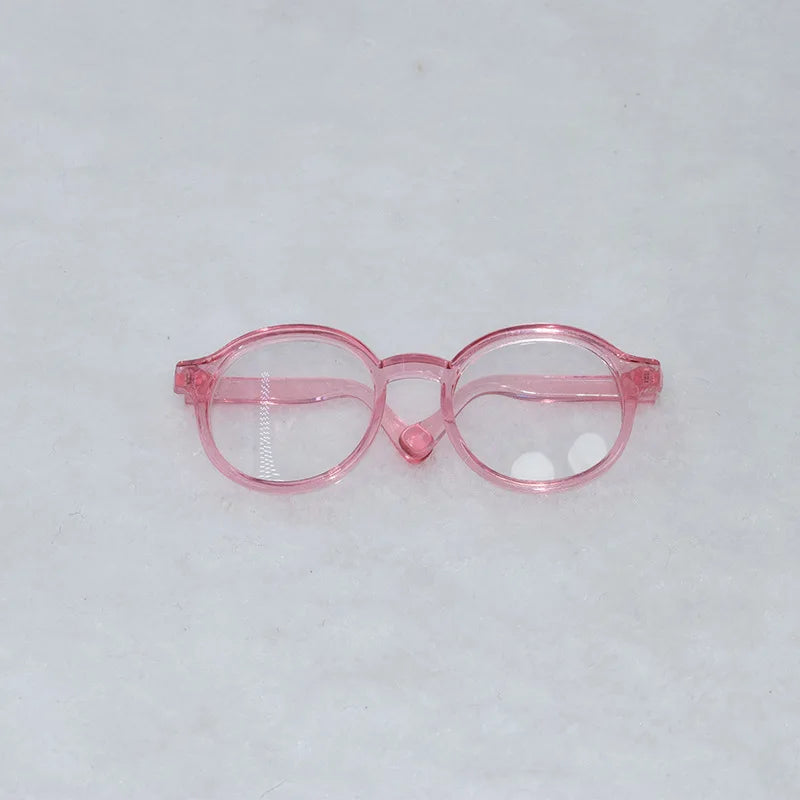 Labubu 6.5cm Glasses Accessories Transparent Plastic Glasses for 15-17cm Labubu Plush Doll DIY Toys for Labubu Sunglasses ﻿
