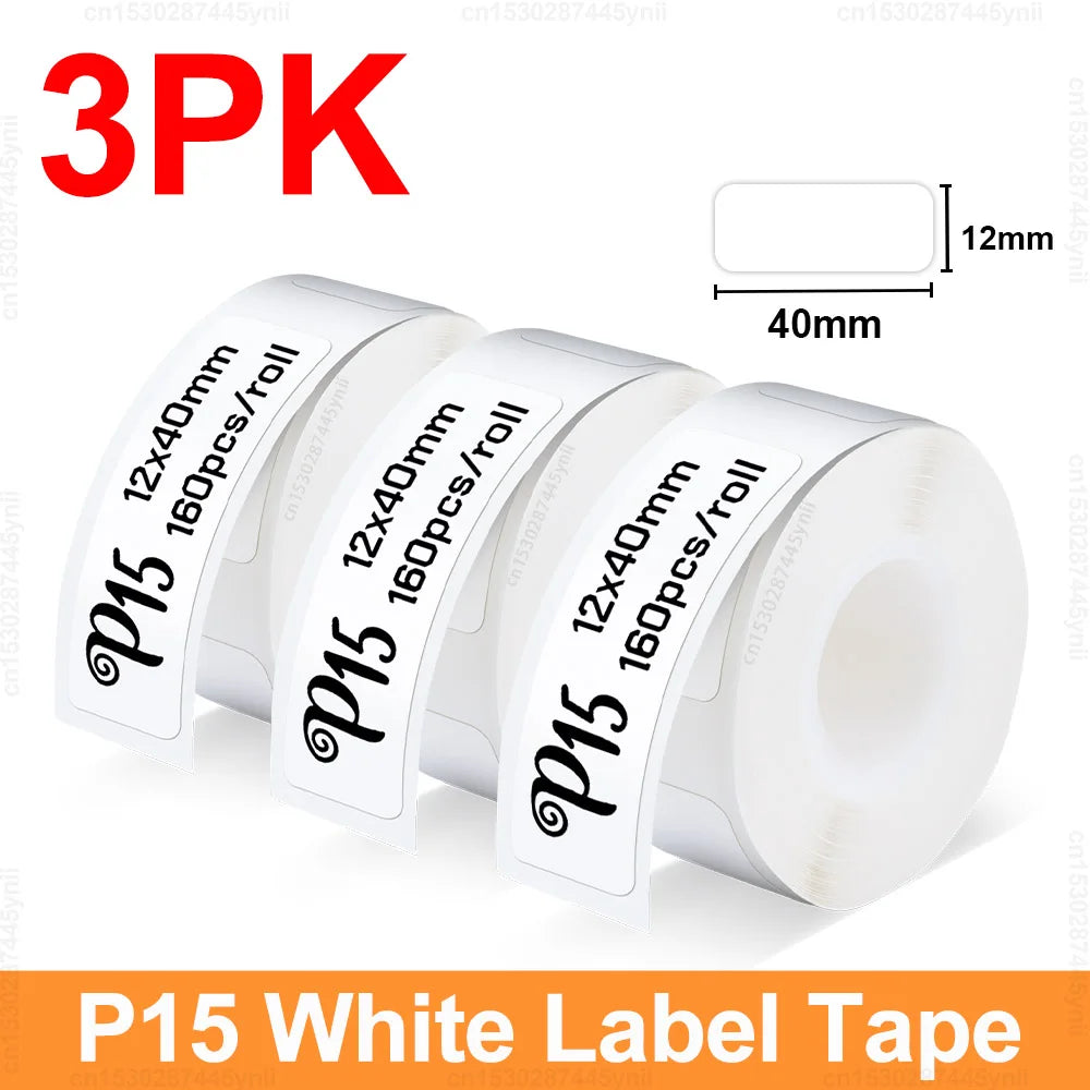 P15 Thermal Label Printer Similar as D11 D110 D101 Marklife P15 Mini Label Maker Handheld Label Machine with Adhesive Label Tape