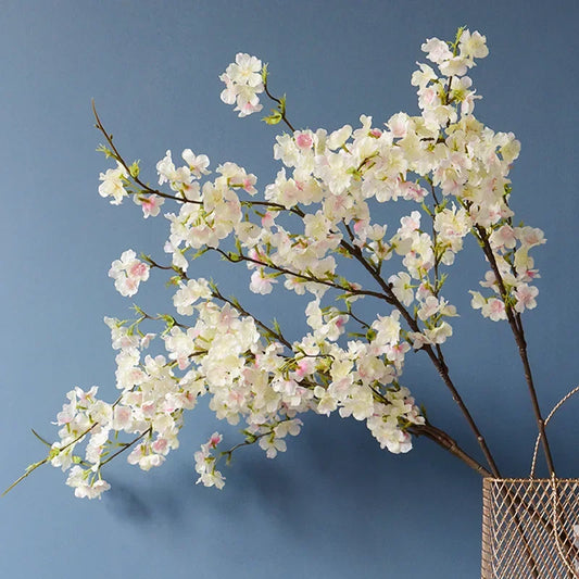4 Fork Artificial Cherry Blossom Branches Fake Flowers  Plastic Flowers Wedding  Arches Leading Simulation Flowers