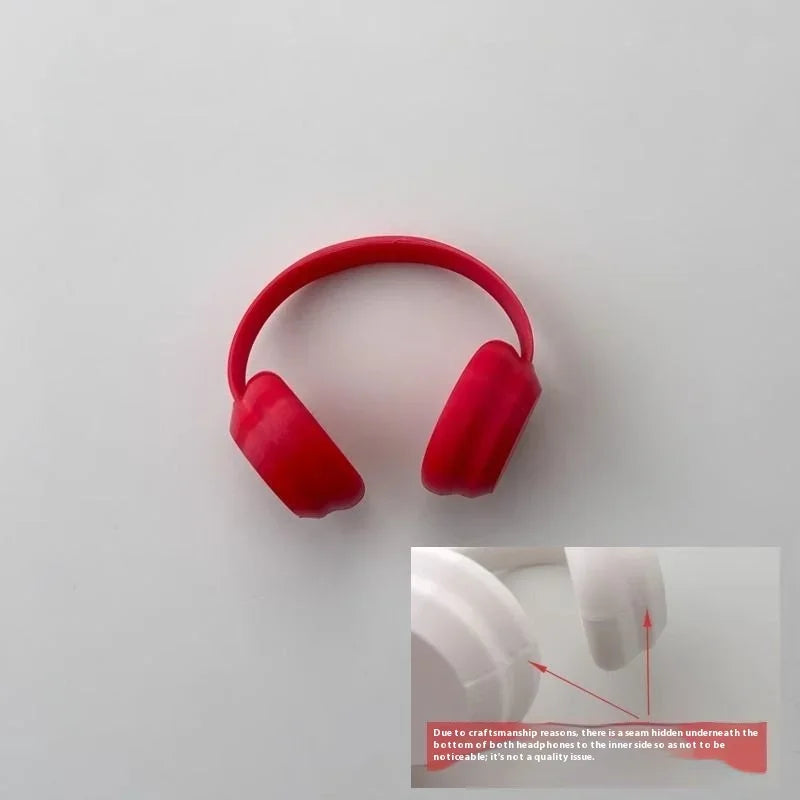 Labubu Headphone Cute Earphone for Labubu I II Mini Plush Doll Headset Decoration Fashion DIY Doll Accessories Gift