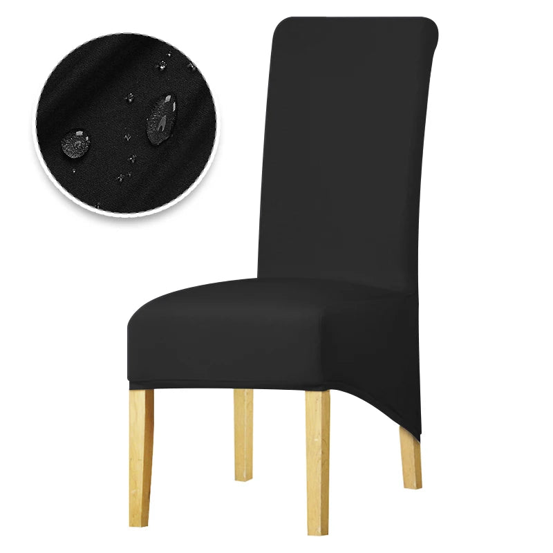 Real Waterproof Fabric Chair Cover Stretch Seat Chair Covers Ventilate Bar Chair Slipcover Universal Size Chair Cover For Room