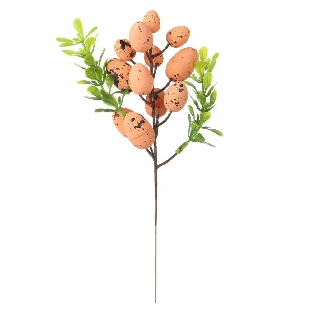 Easter Egg Tree Branch Fake Plant Happy Easter Decor Party Home Vase Decor Diy Flower Arrangement Decorative Accessories