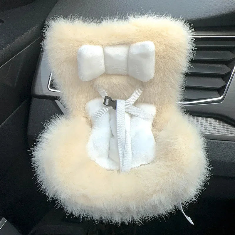 Labubu 15-17cm Doll Seat Labubu Doll Safety Seat Cute Doll Air Outlet Storage High-grade Car Interior Decoration Ornament Gifts