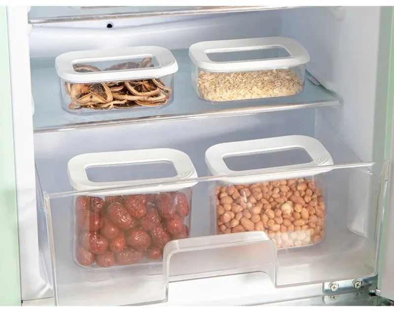 Sealed Grain Storage Box Transparent Food Cereal Kitchen Storage Container Rice Tank Barrel Coffee Bean Organizer Kitchen Tools