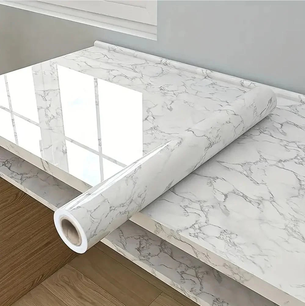 White Contact Paper Vinyl Self Adhesive Wallpaper for Bedroom Living Room Furniture Decoration Glitter Waterproof DIY Sticker