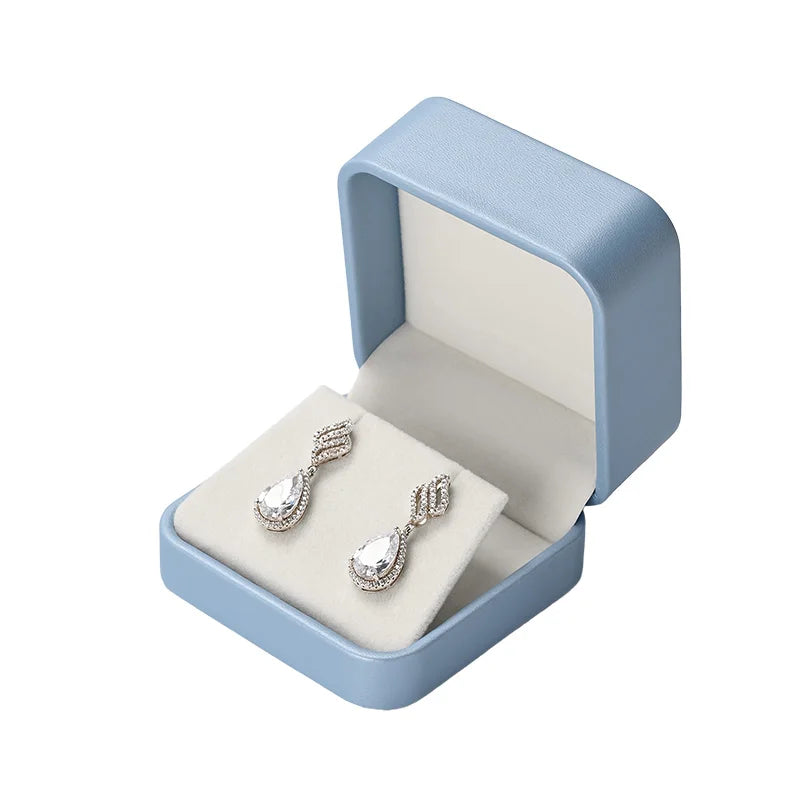 Oirlv Jewelry Box Jewelry Organizer Ring Earrings Necklace Pendant Bracelet Storage Box Packaging Box Gift Case for Wedding