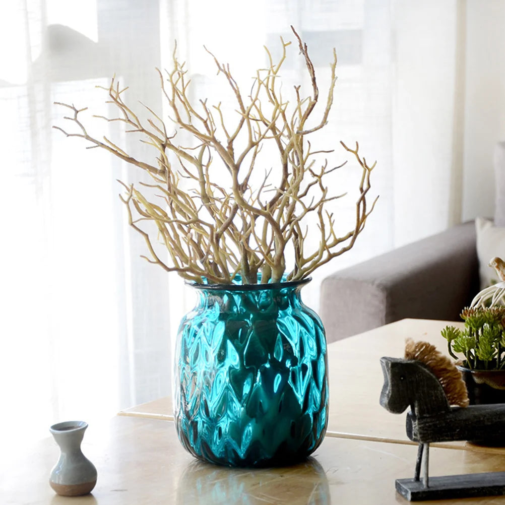 3PCS Artificial Branch Plastic Branch Fake Tree Branch Vase Decoration Dried Twigs Stems Antler Willow Dry Flower For Home