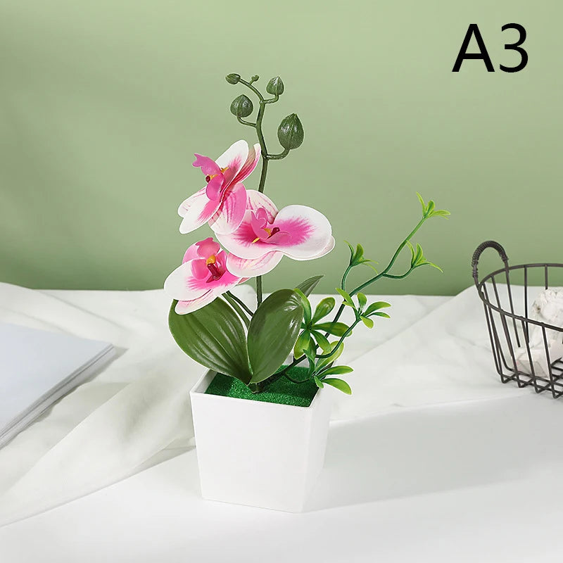 Artificial Plant Bonsai Small Flower Potted Plants Fake Flower Potted Decorations Suitable For Home Decoration Hotel Garden Deco