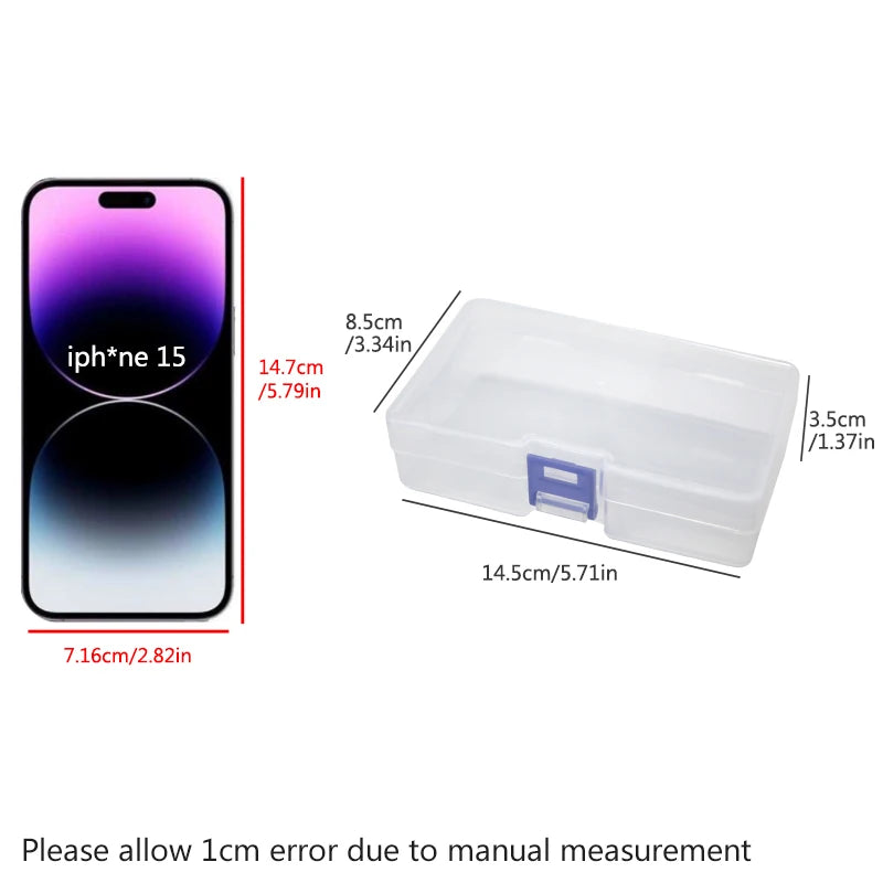 Transparent storage box plastic storage box small parts accessories sundries accessories multi-purpose box