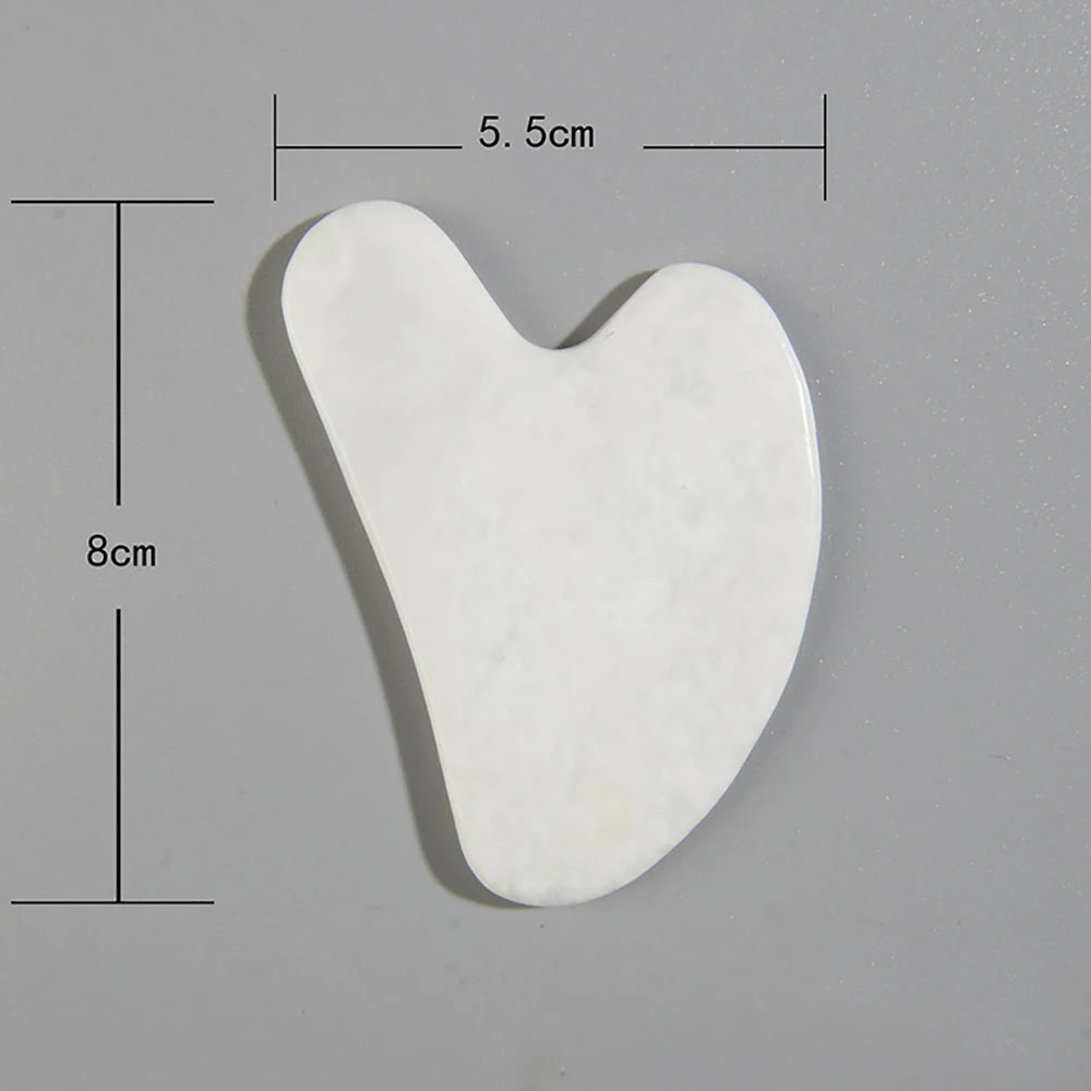 Dropshipping Gouache Scraper Massager Face Body Skin Scraping Beauty Care Guasha Board Facial Gua Sha Massage Tool Natural Jade
