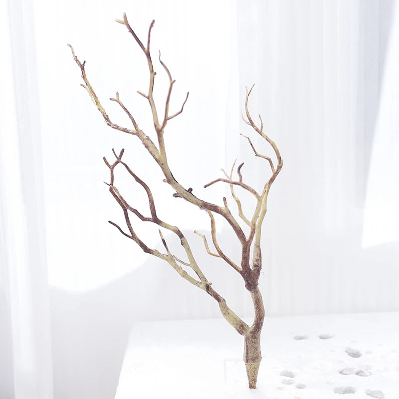 Plastic Artificial Dried Antlers Tree Branches Plant Twigs Dark Witch DIY Headband Accessories Wedding Party Xmas Decoration