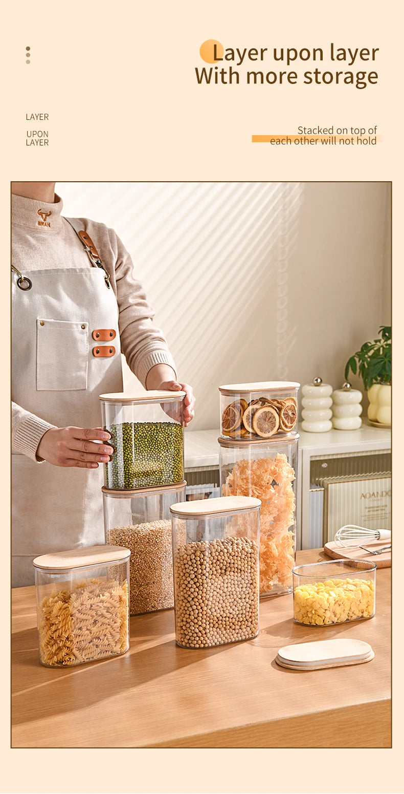 Storage Containers with Lids,Clear Food Jars Fits for Pantry,Coffee Bar,Airtight Canisters for Organizer Pasta,Sugar,Coffee Bean