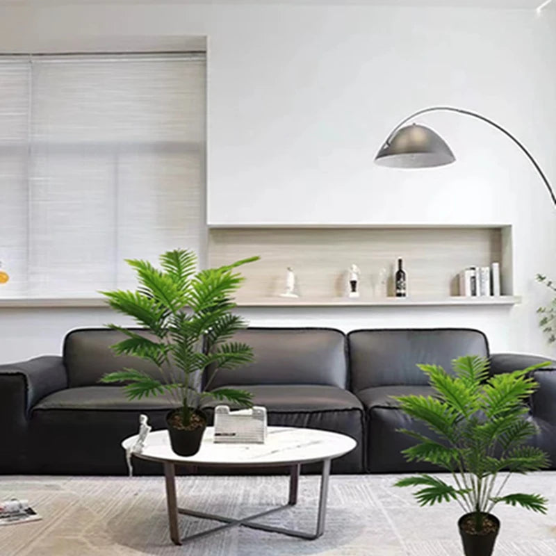 Artificial Areca Palm Tree Fake Plants Palm Leaf for Home Room Decor Tropical Leaves Greenery Family Office Indoor Outside Decor