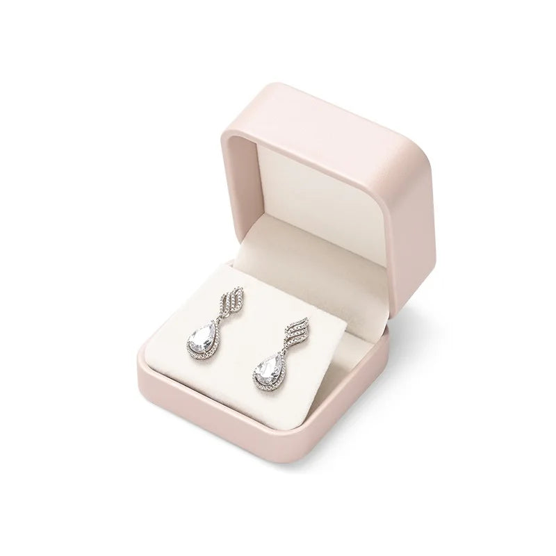 Oirlv Jewelry Box Jewelry Organizer Ring Earrings Necklace Pendant Bracelet Storage Box Packaging Box Gift Case for Wedding