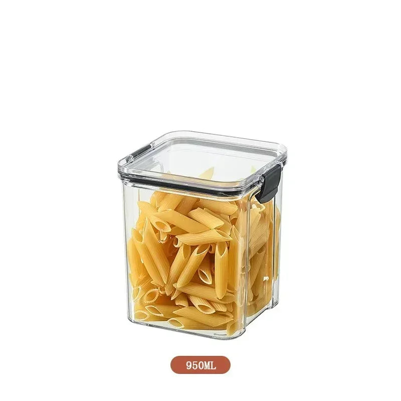Kitchen Refrigerator Food Storage Container Multigrain Storage Tank Transparent Sealed Cans Noodle Box Bottle Canisters with Lid