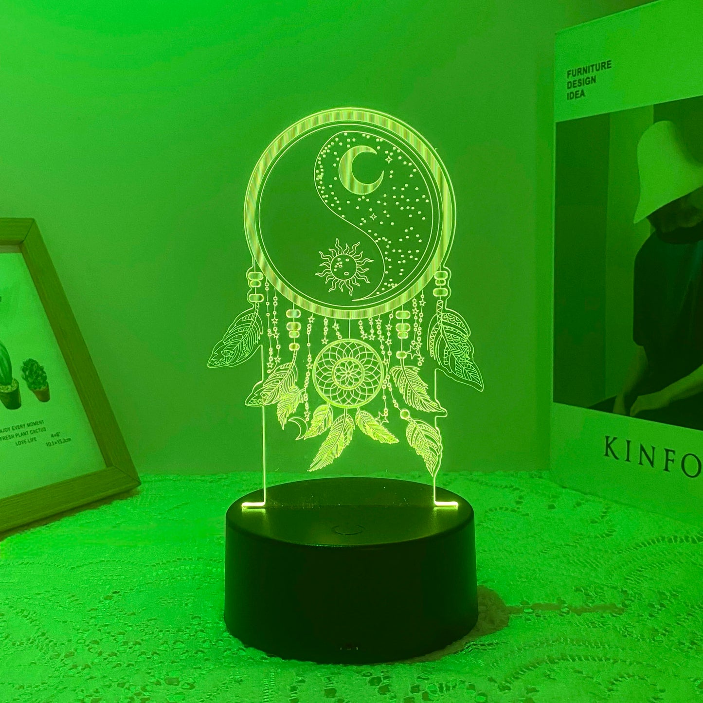1pcs3D fishing net night light, USB creative dream decorative night light, birthday Christmas gift to friends and relatives.