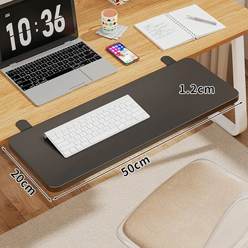 Non-punching Desktop Extending Board Foldable Office Computer Working Extension Table Lengthening Desk For Keyboard Mouse
