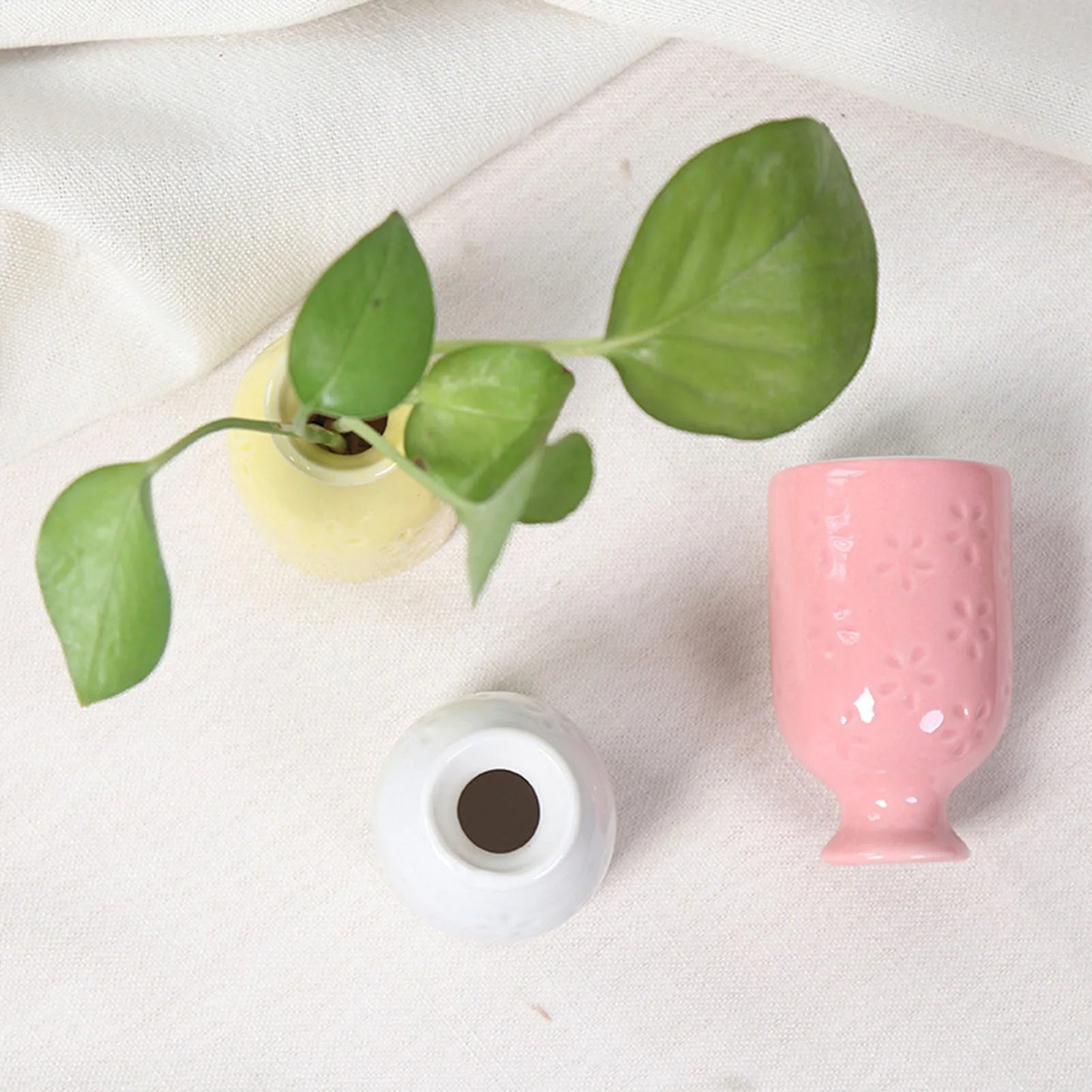Ceramic Flower Vase Pot Hydroponic Bottle Creative Vase for Plants Office Desktop Ornament Home Room Decor Garden Flowerpot