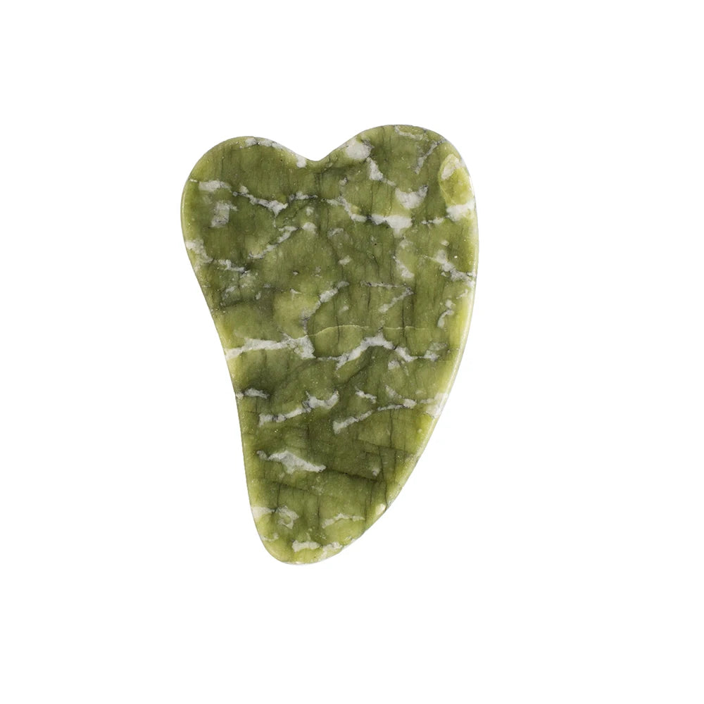 Dropshipping Gouache Scraper Massager Face Body Skin Scraping Beauty Care Guasha Board Facial Gua Sha Massage Tool Natural Jade