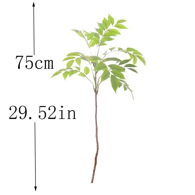 Large Artificial Ficus Tree Branch Fake Lacquer Tree Plastic Banyan Christmas Home Decor Plants Tall Palm Leaves DIY Arrangement