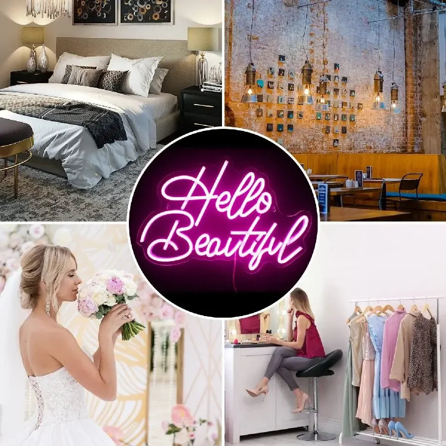 Neon Sign Eyelashes Light Pink Glow LED Sign USB Powered for Lash Room Decor Girls Make up Beauty Bar Decor Home Wall Decor