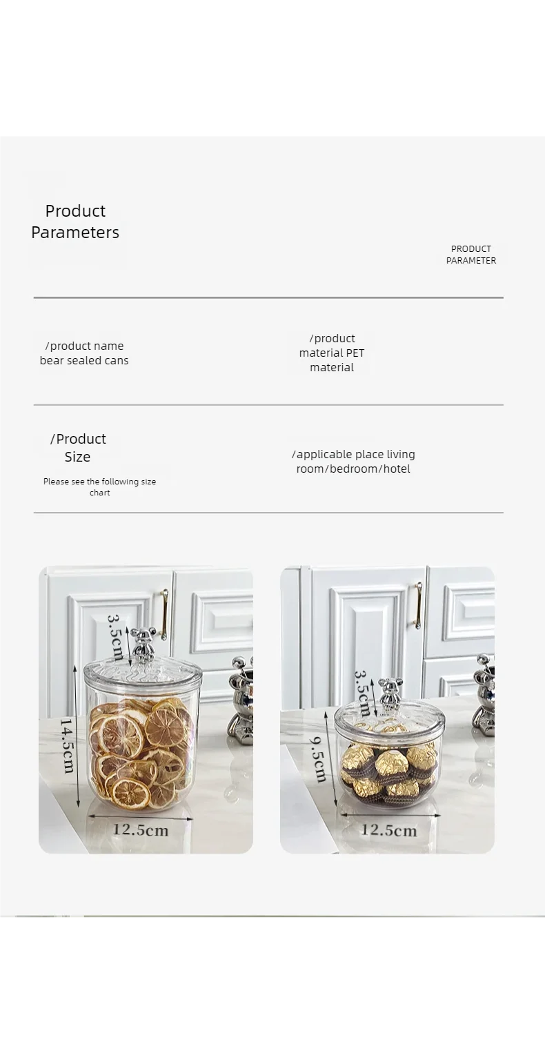 Kitchen grain jar, spice jars insect proof,moisture-proof, can store lemon slices, nuts, coffee beans,food organizer,storage box
