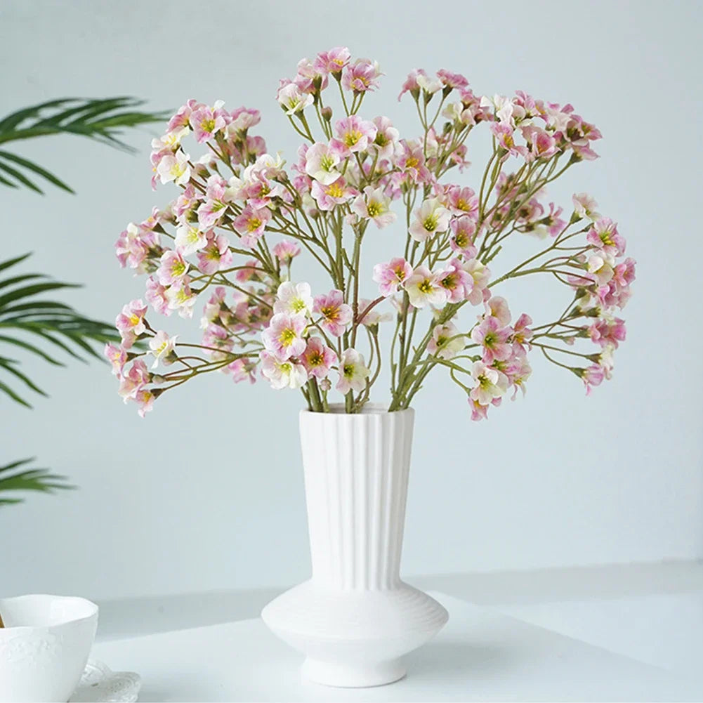 3Forks/Bouquet Artificial Flower Silk Carnation Flower Fake Flowers Decorative Flower for Mother's Day Gift Wedding Decor