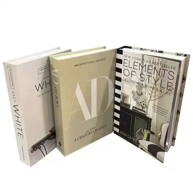 Decoration Home Fake Books Home Decor Coffee Table Fashion Book Model Hotel Room Luxury Fake Books Imitation Book Box Decoration