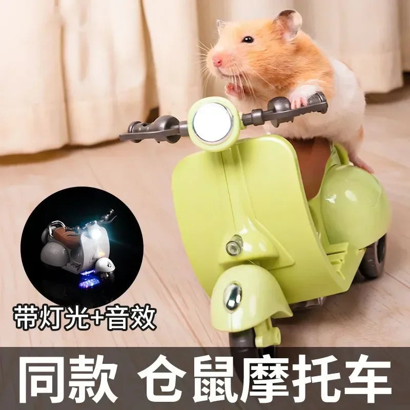 Labubu Doll Mini Electric Motorcycle Fun Cute Doll Toys With Lights and Music DIY Kid Christmas Gift labubu Doll Accessories,