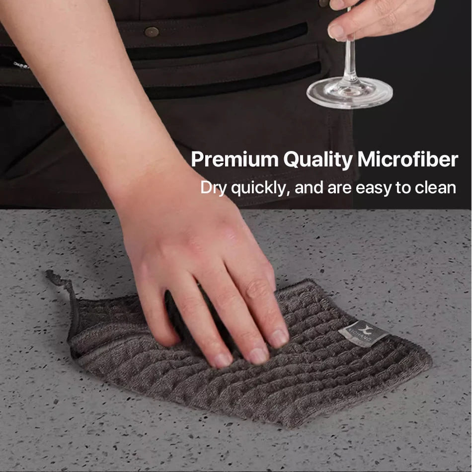 Super Absorbent Barista Bar Towel Coffee Machine Special Rag No Lint Square Towel Cleaning Cloth Coffee Machine Cleaning Towel