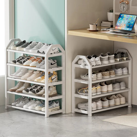 4 Layers Shoe Rack Multi-layer Assembly Creative Simple Trapezoidal Storage Doorstep Storage Shoe Cabinet Balcony Pendulum
