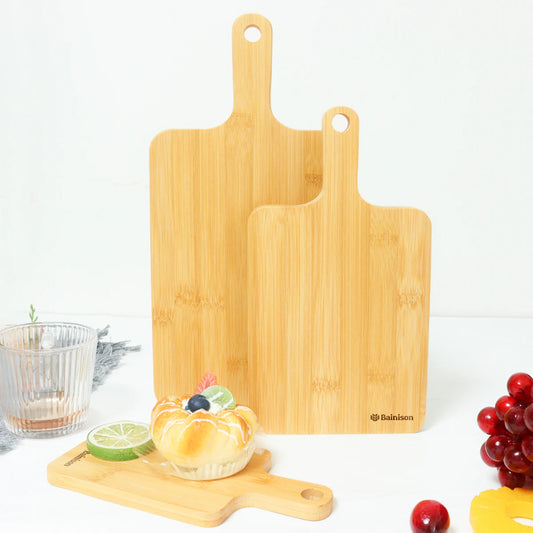 Bainison【Multipurpose】Bamboo Cutting Board for Kitchen Prep & Outdoor Meals – Foldable, Lightweight & Odor-Resistant