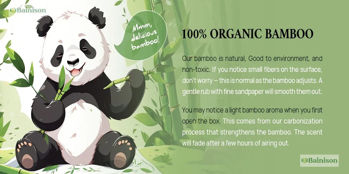 Bainison【Multipurpose】Bamboo Cutting Board for Kitchen Prep & Outdoor Meals – Foldable, Lightweight & Odor-Resistant