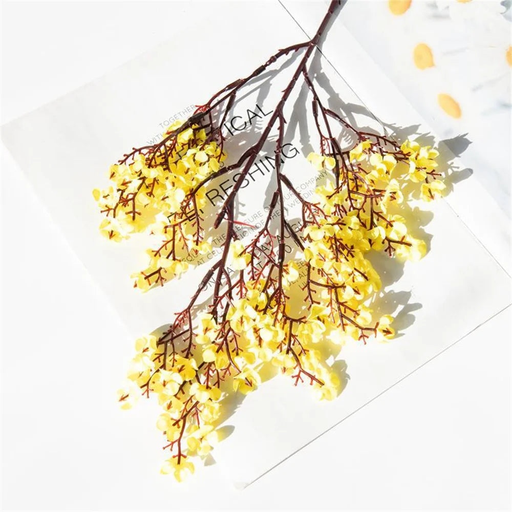 Artificial Plants Beautiful Blue BabysBreath Christmas Decor Fake Plastic Flowers for Home Wedding Bridal Festival Party Vase
